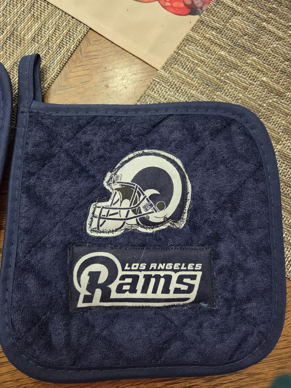 Navy Quilted Potholder